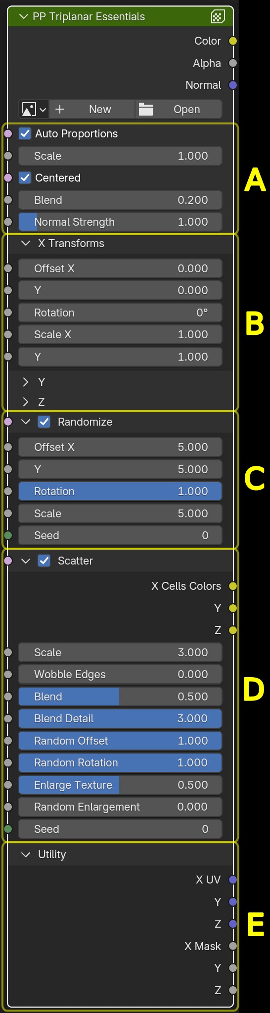 PP Triplanar Essentials node
